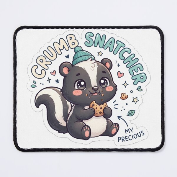 Item preview, Baby Skunk – Kawaii "Crumb Snatcher" Sticker designed and sold by Chipkooo.