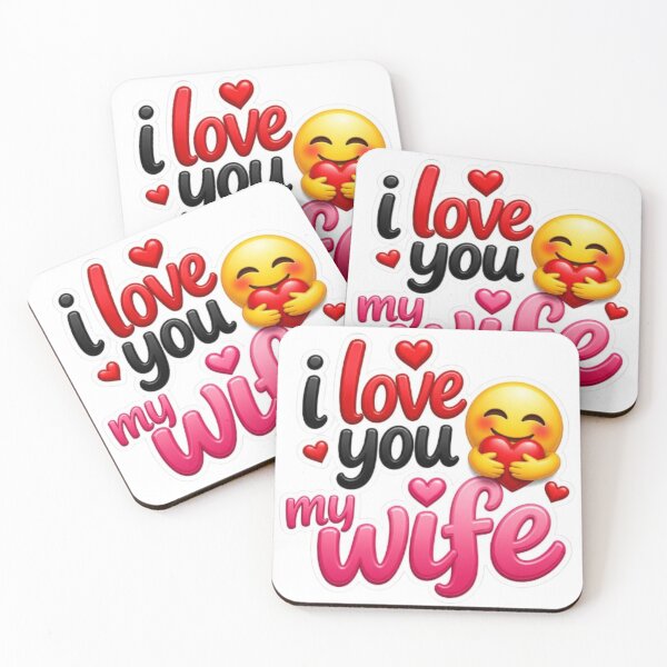 Item preview, I Love You My Wife Romantic Love Quote designed and sold by MR4me.