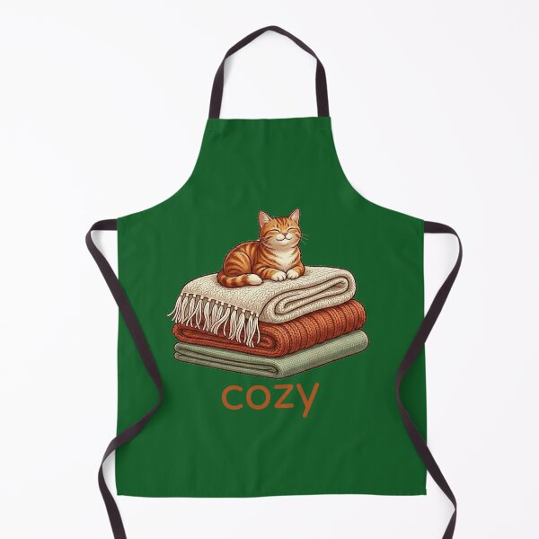 Item preview, Cozy Cat Sleeping on Blanket - Cute Orange Tabby Autumn Art designed and sold by Northern Glow Art.