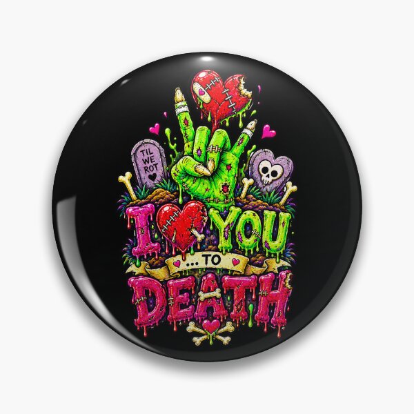 Item preview, DARK LOVE ❤️ - MONSTER ROMANCE COLLETION -  ZOMBIE LOVE - I ❤️ YOU... TO DEATH - v2 designed and sold by WheelieGdArt.