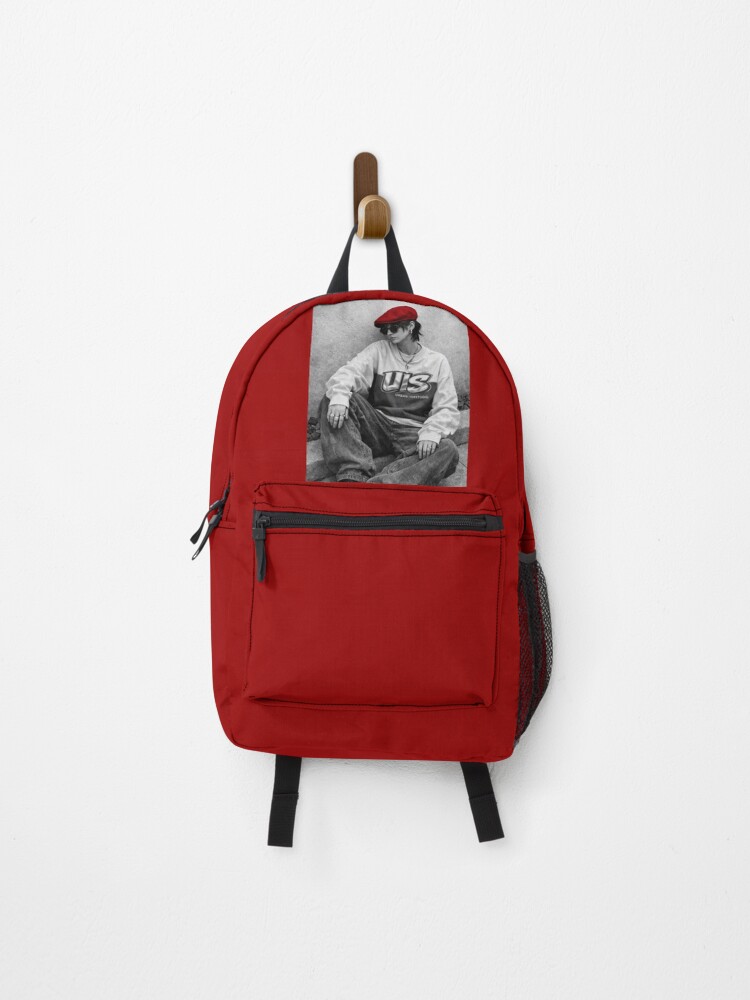 Thumbnail 1 of 3, Backpack, Selective Color Red Beret Style designed and sold by Urban-InkStudio.