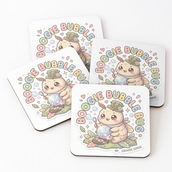 Item preview, Baby Moth – Kawaii "Boogie Bubble Bug" Sticker designed and sold by Chipkooo.