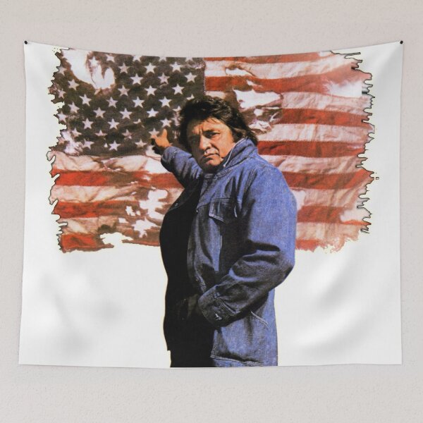 Item preview, /johnny cash ragged old flag designed and sold by peugene.