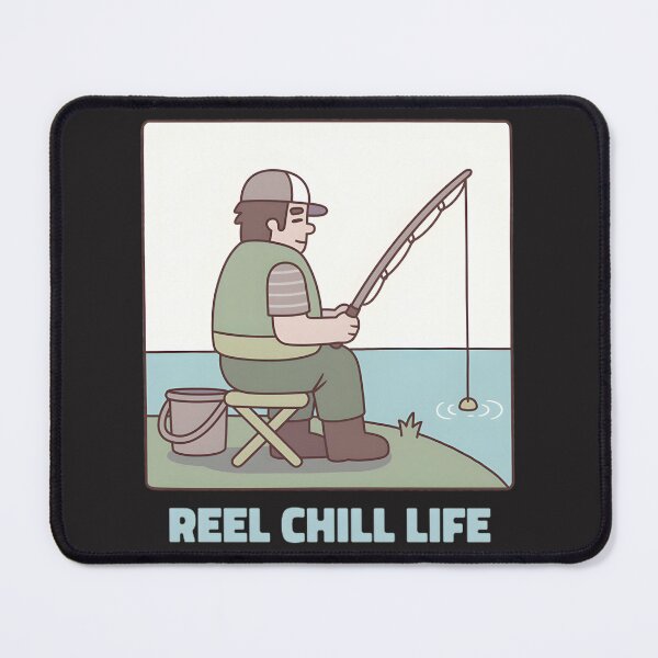 Item preview, Funny Fishing Pun: Chill Reel Life | ⭐⭐⭐⭐⭐ designed and sold by angeldustartist.