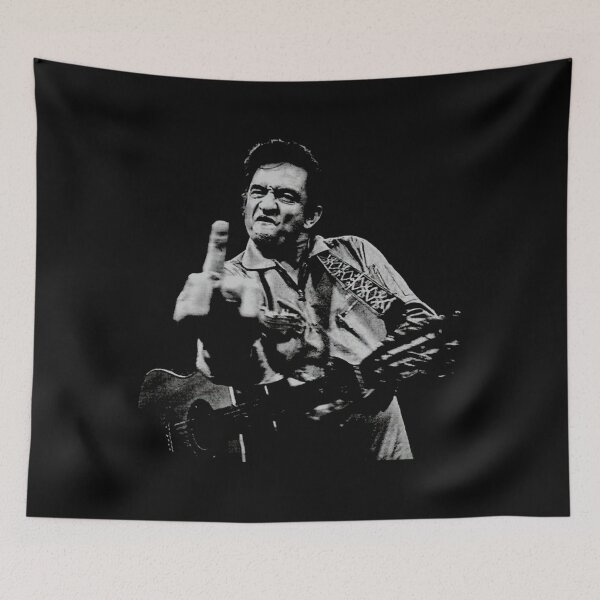 Artikelvorschau, Johnny Cash Finger T-Shirt entworfen und verkauft von Tran Van Phong.
