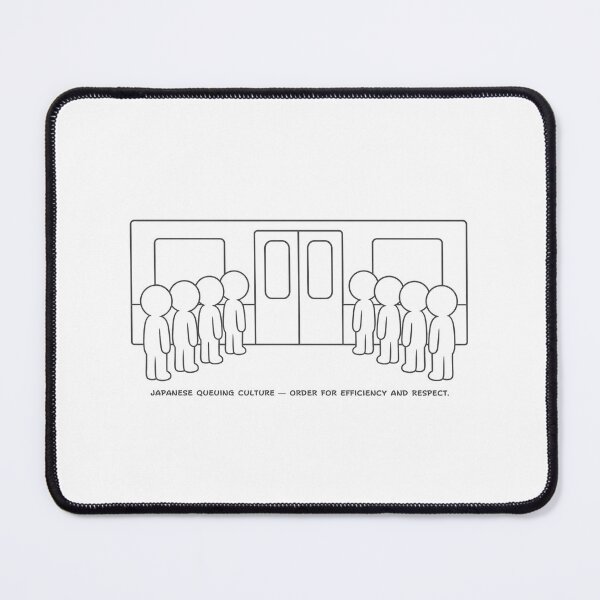 Item preview, Japanese Queuing Culture - Train Station Order and Respect designed and sold by japan-picto.