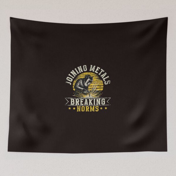 Item preview, Welder Joining Metals Breaking Norms Retro Graphic designed and sold by bisardpeak6.