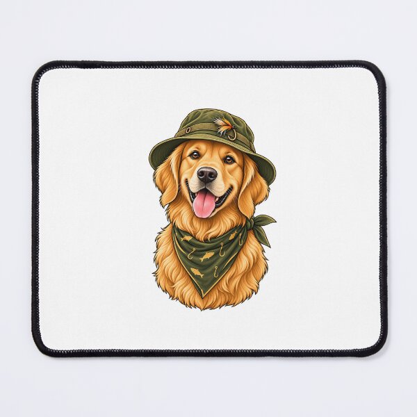 Item preview, Golden Retriever Fishing Hat Bandana Funny Dog Lover Gift designed and sold by Rod & Retriever.