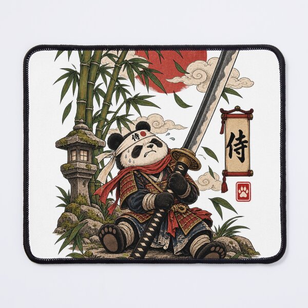 Item preview, The Panda with the Great Katana – Funny Japanese Samurai Panda designed and sold by Substance_life.