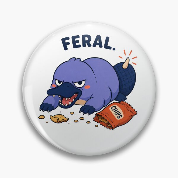 Item preview, Feral Platypus – Chaotic Funny Animal designed and sold by OddFellasClub.
