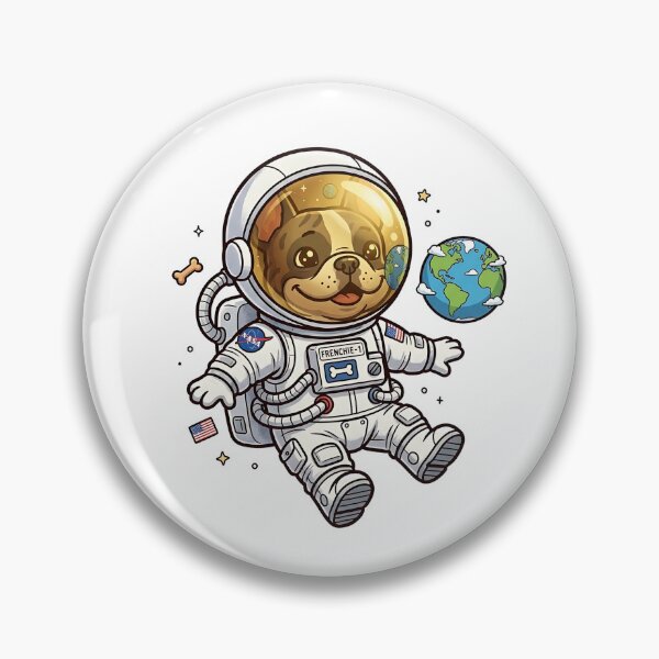 Item preview, Bulldog Astronaut Pup designed and sold by PictoVibe.