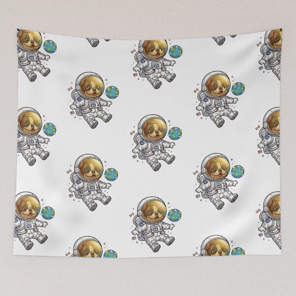 Item preview, Bulldog Astronaut Pup designed and sold by PictoVibe.