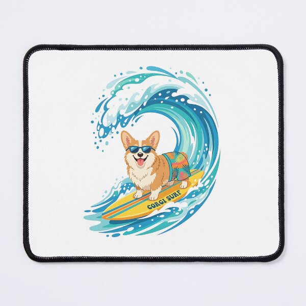 Item preview, Corgi Surfer Dude designed and sold by PictoVibe.