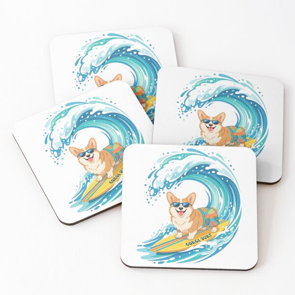 Item preview, Corgi Surfer Dude designed and sold by PictoVibe.