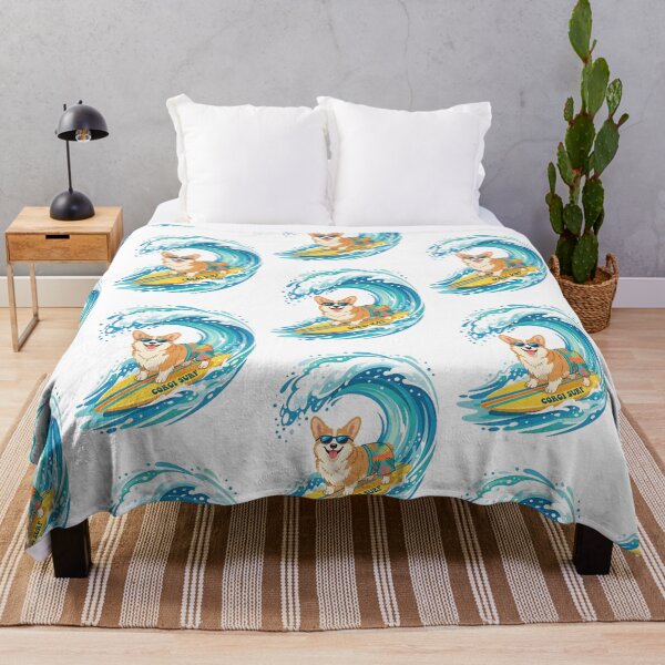 Item preview, Corgi Surfer Dude designed and sold by PictoVibe.
