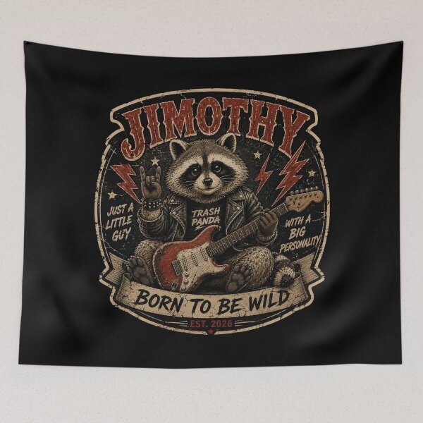 Item preview, Born To Be Wild Raccoon Rocker Vintage designed and sold by Vasanthk.