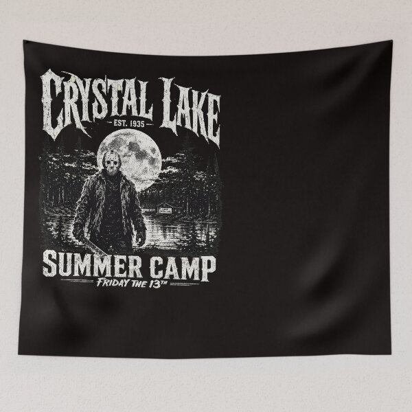 Item preview, Jason Voorhees Tshirts Camp Crystal Lake Est 1935 Retro Horror designed and sold by Hydlaaksmndriss.