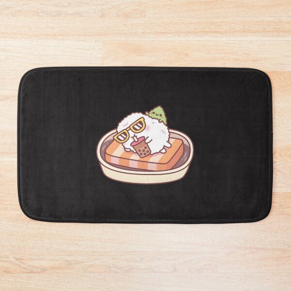 Item preview, Funny Sushi Rice Chilling On A Salmon Pool Float With Wasabi | ⭐⭐⭐⭐⭐ designed and sold by angeldustartist.