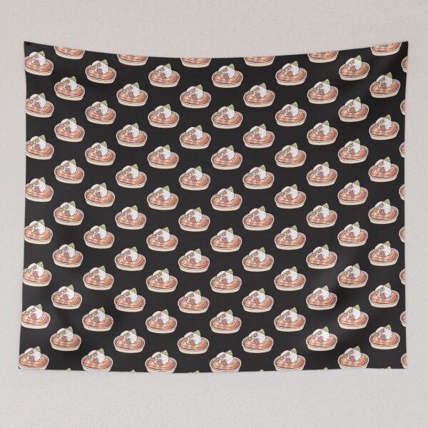 Item preview, Divertido arroz de sushi relajándose en un flotador de piscina con forma de salmón y wasabi | ⭐⭐⭐⭐⭐ designed and sold by angeldustartist.