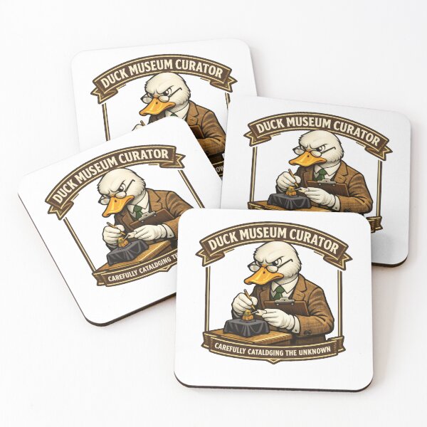 Item preview, Duck Museum Curator Funny Office Mascot designed and sold by TheRealTaria.