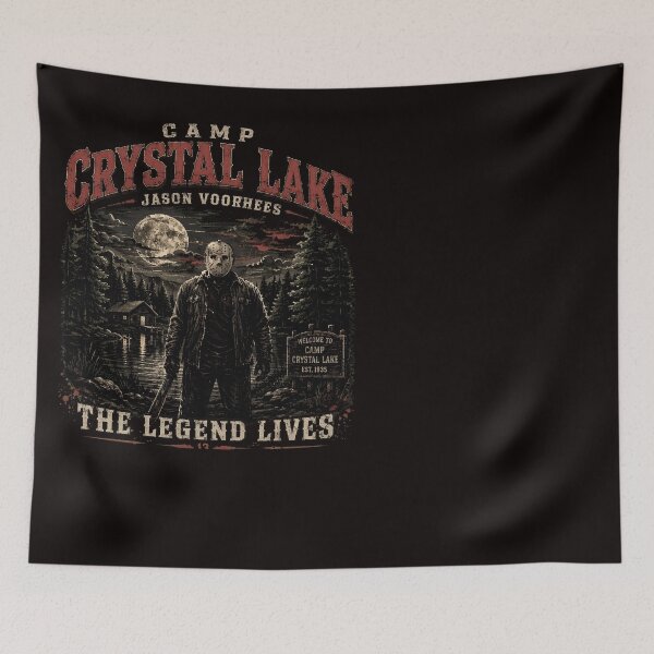 Item preview, Jason Voorhees Tshirts Camp Crystal Lake Friday The 13th 80s Horror Movie designed and sold by Hydlaaksmndriss.