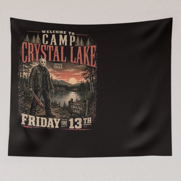 Item preview, Jason Voorhees Tshirts Camp Crystal Lake Vintage Halloween Horror designed and sold by Hydlaaksmndriss.