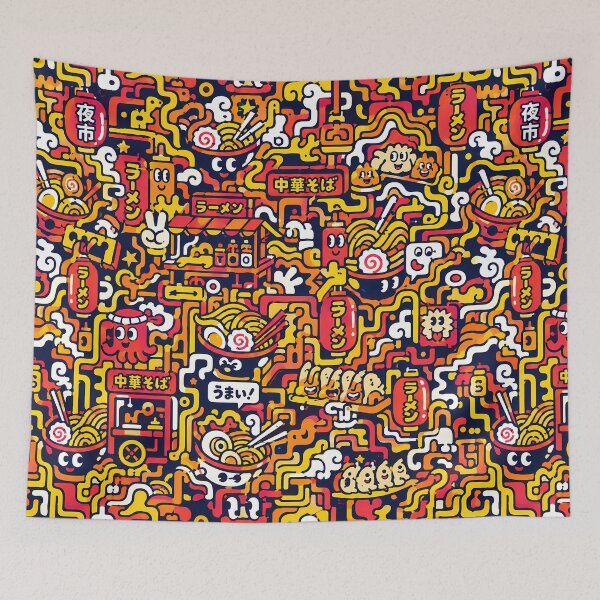 Item preview, Midnight Ramen Shop (Night Market x Doodle) designed and sold by Thai Vibe Studio.