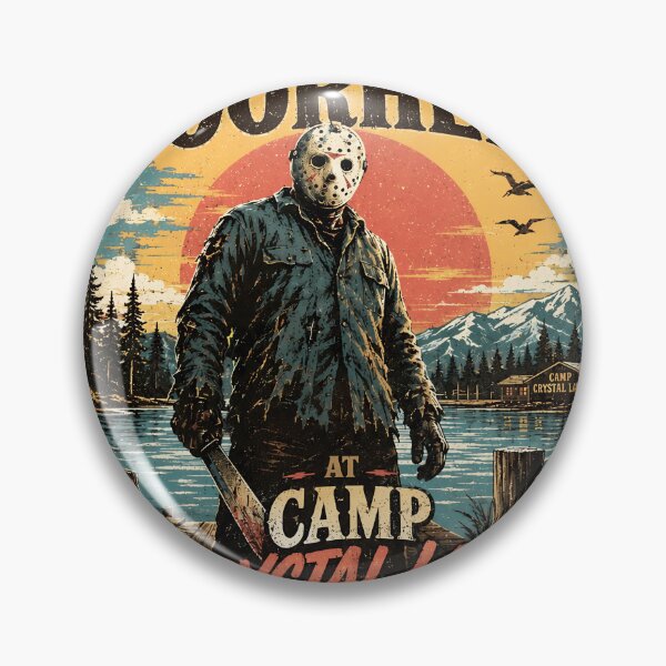 Item preview, Jason Voorhees Tshirts Camp Crystal Lake Friday The 13th Retro Camp Crystal Horror designed and sold by Hydlaaksmndriss.