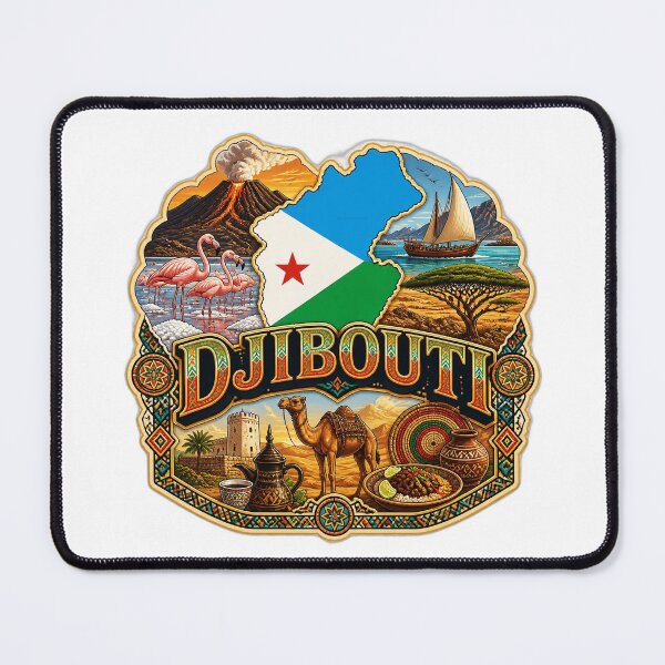 Item preview, Djibouti designed and sold by FunFitsFactory.