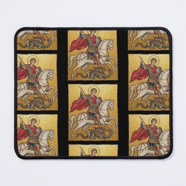 Item preview, Saint George and the Dragon Byzantine Mosaic designed and sold by MantoSagrado.