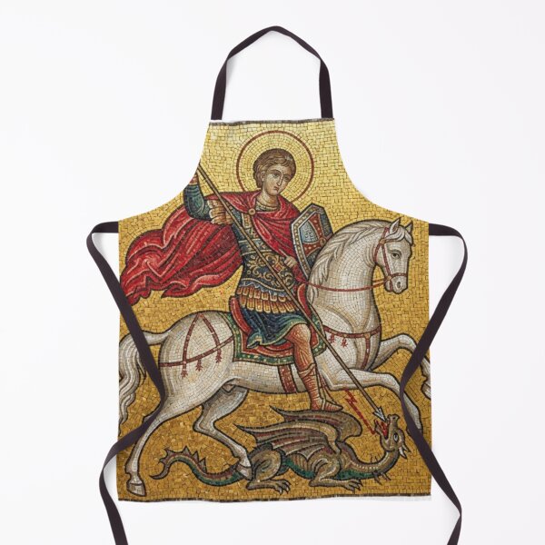 Item preview, Saint George and the Dragon Byzantine Mosaic designed and sold by MantoSagrado.