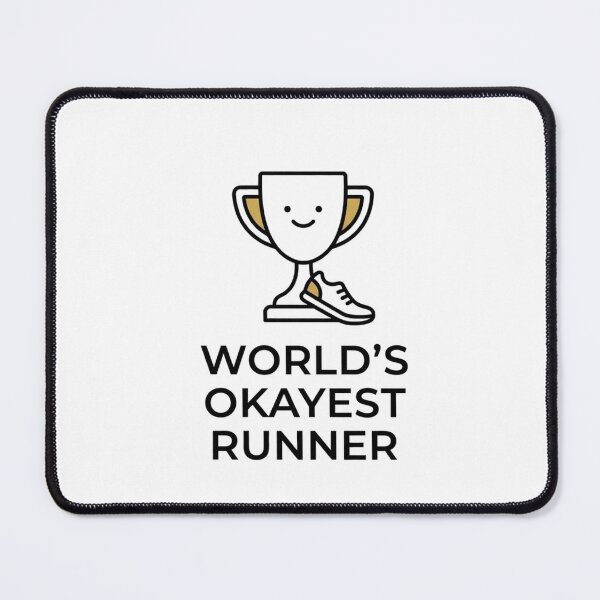 Item preview, World's Okayest Runner designed and sold by RunningWhiskers.