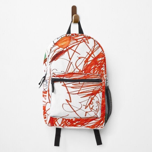 Item preview, Red Abstract Scribble Art Kids Back-to-School designed and sold by LittleHandsBigWorld.