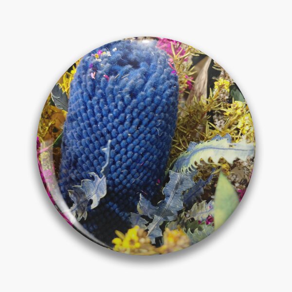 Item preview, Vibrant Blue Bottlebrush and Wildflower Bouquet – Botanical Photography designed and sold by pbchan.