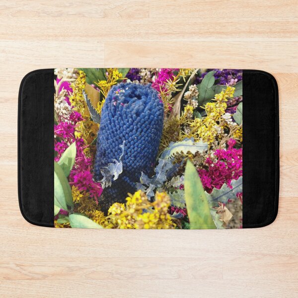 Item preview, Vibrant Blue Bottlebrush and Wildflower Bouquet – Botanical Photography designed and sold by pbchan.