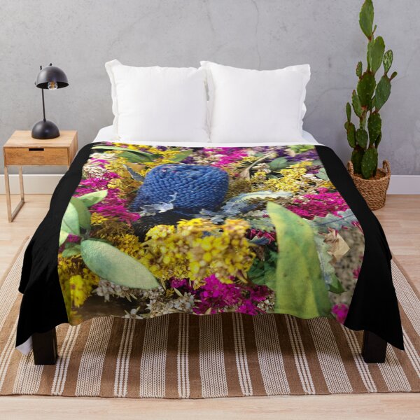 Item preview, Vibrant Blue Bottlebrush and Wildflower Bouquet – Botanical Photography designed and sold by pbchan.