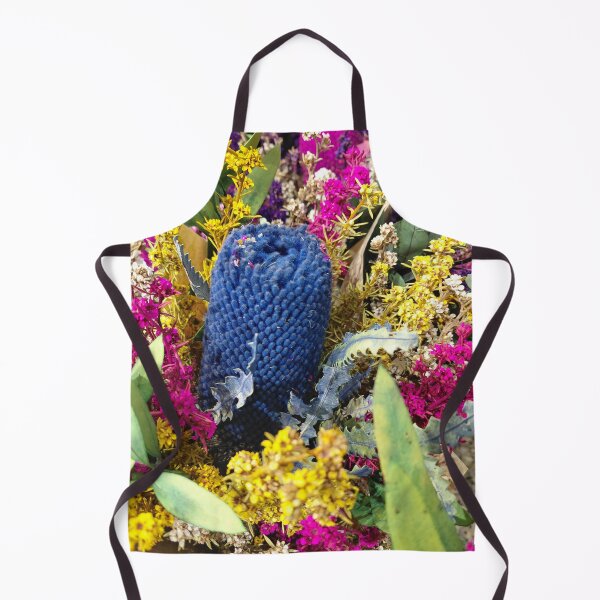 Item preview, Vibrant Blue Bottlebrush and Wildflower Bouquet – Botanical Photography designed and sold by pbchan.