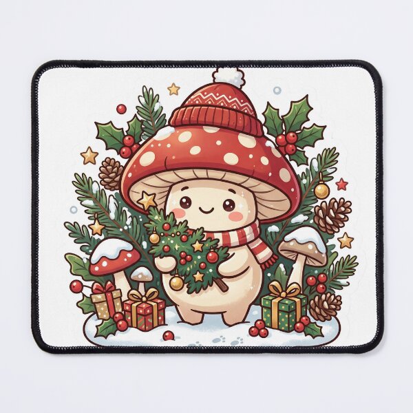 Item preview, Cute Mushroom Girl in Enchanted Forest designed and sold by Biwbiwty.