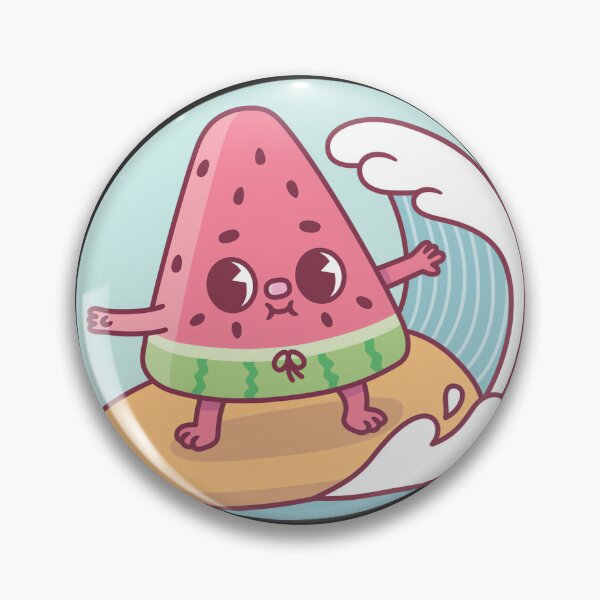 Item preview, Cute Watermelon Surfing The Waves Funny | ⭐⭐⭐⭐⭐ designed and sold by angeldustartist.