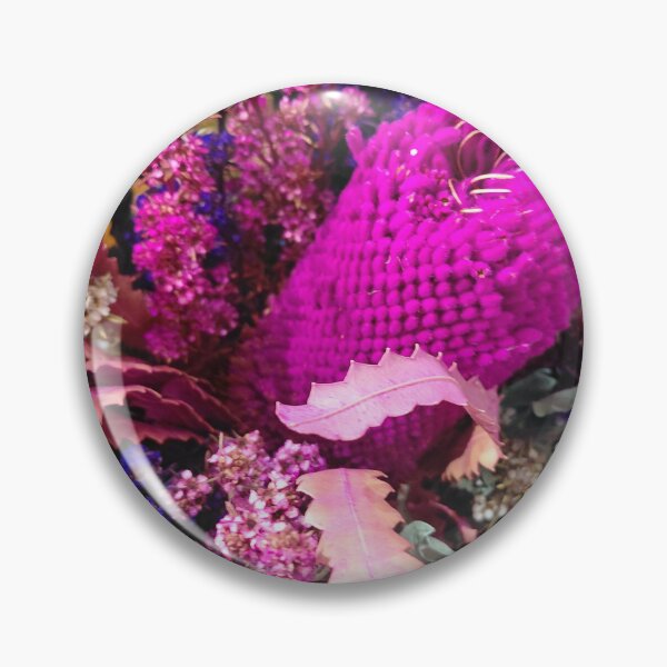 Item preview, Vibrant Magenta Bottlebrush and Wildflower Bouquet – Botanical Photography designed and sold by pbchan.