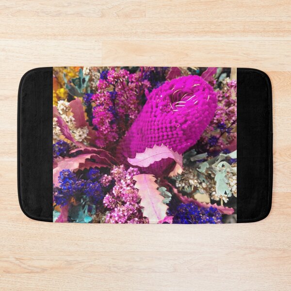 Item preview, Vibrant Magenta Bottlebrush and Wildflower Bouquet – Botanical Photography designed and sold by pbchan.