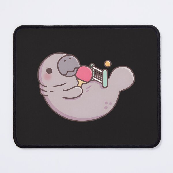 Item preview, Funny Manatee Playing Table Tennis Cute Ping Pong Paddle Tail | Limited Edition designed and sold by angeldustartist.