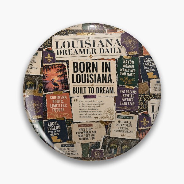 Item preview, Vintage Louisiana collage celebrating heritage, courage, and dreams designed and sold by K3DreamKreations .