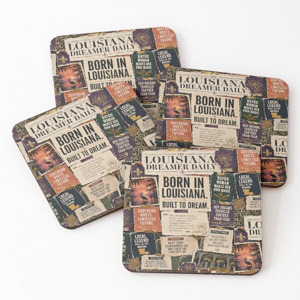 Item preview, Vintage Louisiana collage celebrating heritage, courage, and dreams designed and sold by K3DreamKreations .