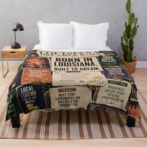 Item preview, Vintage Louisiana collage celebrating heritage, courage, and dreams designed and sold by K3DreamKreations .