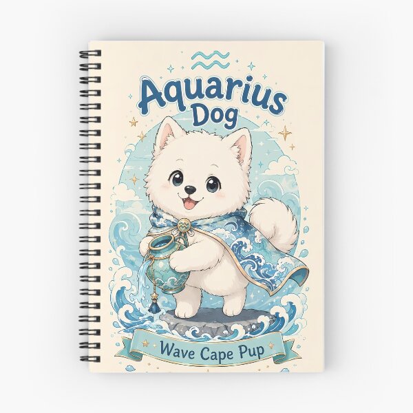 Item preview, Cute Aquarius Samoyed Zodiac Air Sign Dog Astrology designed and sold by ChubbyGoong.