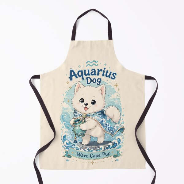 Item preview, Cute Aquarius Samoyed Zodiac Air Sign Dog Astrology designed and sold by ChubbyGoong.