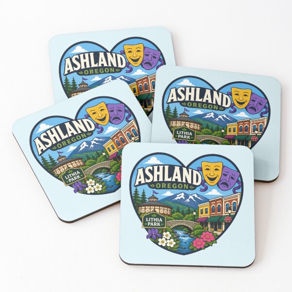 Item preview, Ashland, Oregon, Lithia Park & Theatre Design designed and sold by Myra365Art.