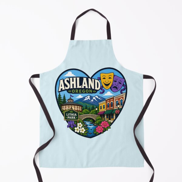 Item preview, Ashland, Oregon, Lithia Park & Theatre Design designed and sold by Myra365Art.
