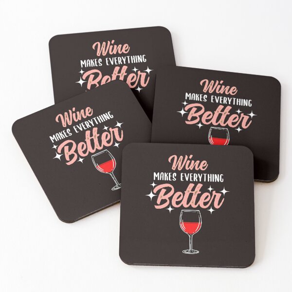 Item preview, Wine Makes Everything Better Glass Graphic designed and sold by bisardpeak6.